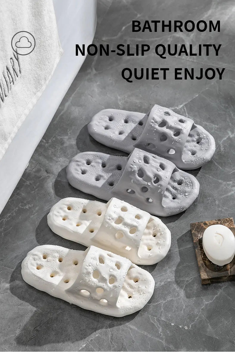 Women's Quick-dry Bathroom Slippers For Home Use Summer Couple Slippers EVA Light Soft Men's Hotel Indoor Shoes