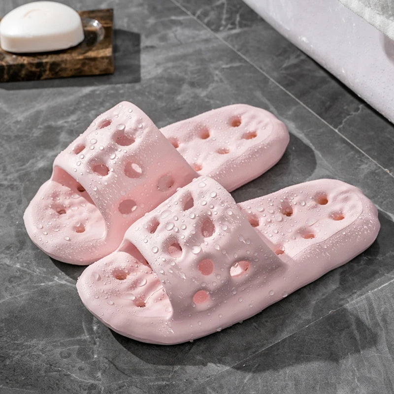 Women's Quick-dry Bathroom Slippers For Home Use Summer Couple Slippers EVA Light Soft Men's Hotel Indoor Shoes