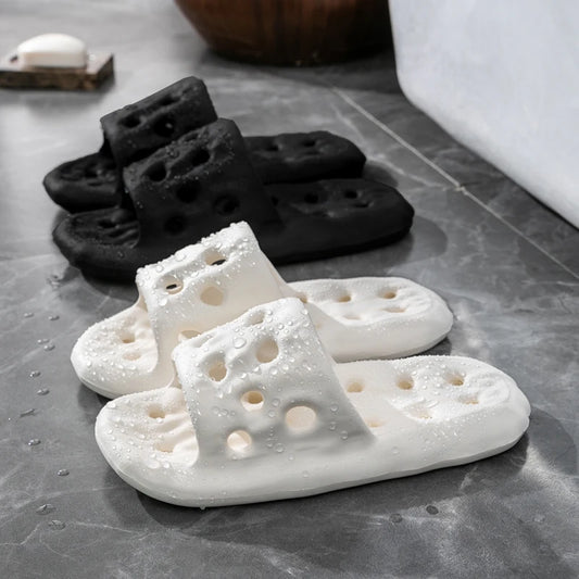 Women's Quick-dry Bathroom Slippers For Home Use Summer Couple Slippers EVA Light Soft Men's Hotel Indoor Shoes