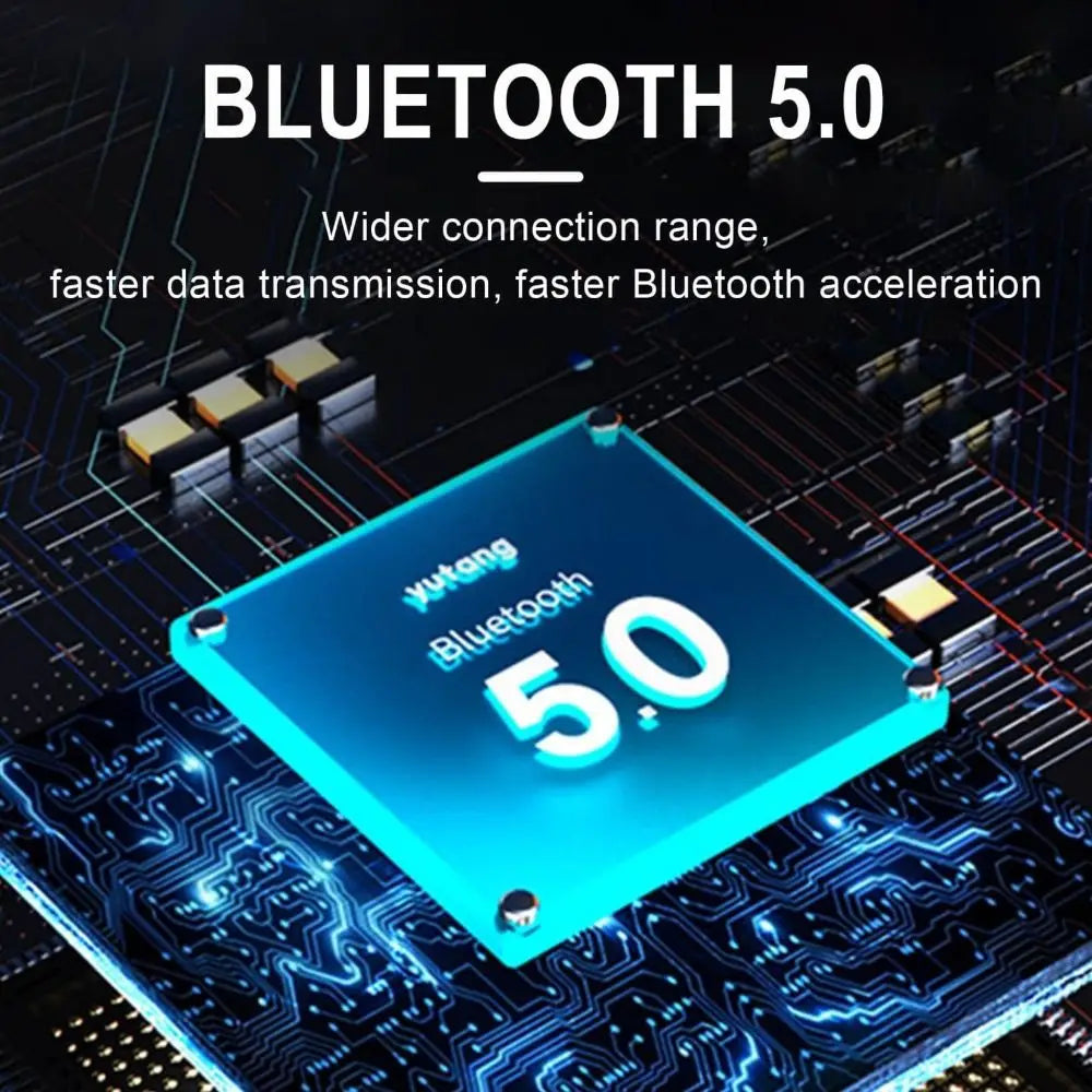 Écouteurs sans fil Bluetooth 5.0 - 8 heures d'autonomie - Étanchéité IPX5 - Technologie à conduction haute gamme - Microphone avec diaphragme bio 8 mm